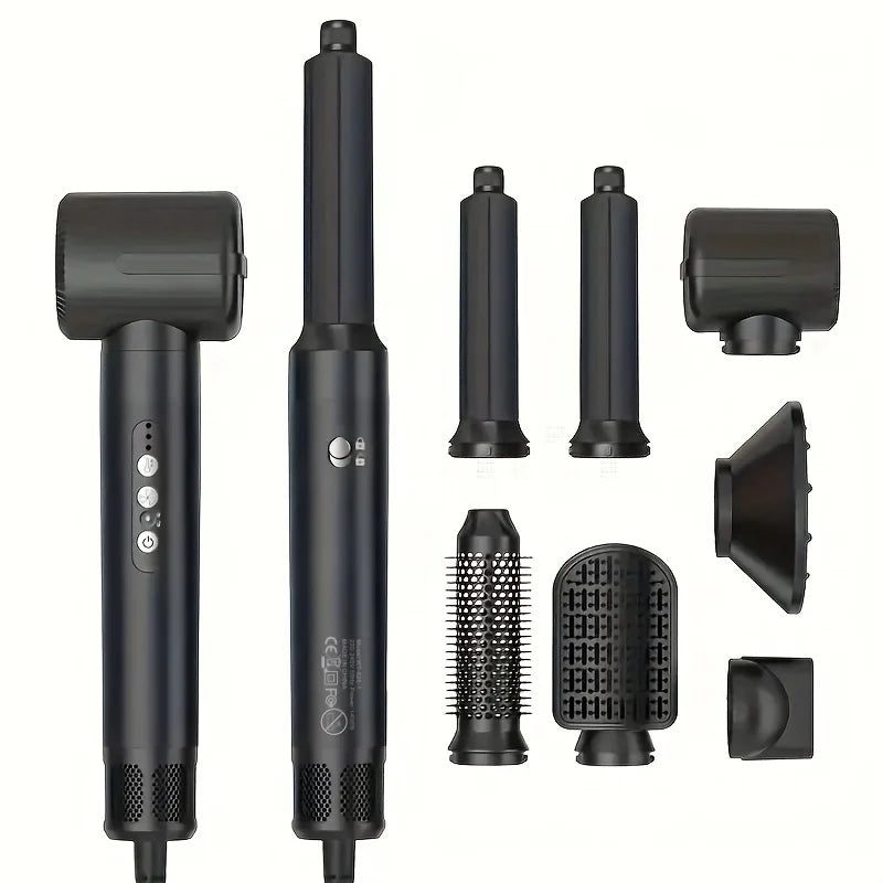 Föhn met Borstelloze Motor en Automatische Krulfunctie – 7-in-1 Stylingapparaat