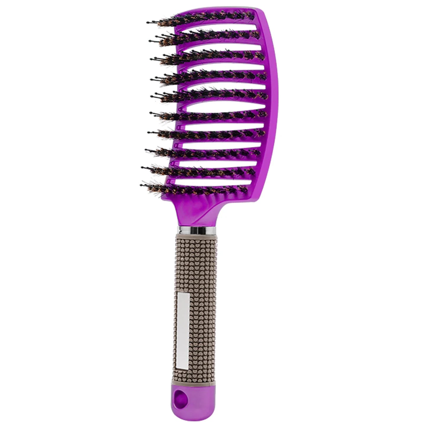 Haarborstel met Zwijnenhaar en Nylon Pinnen voor Ontklitten en Styling van Alle Haartypes