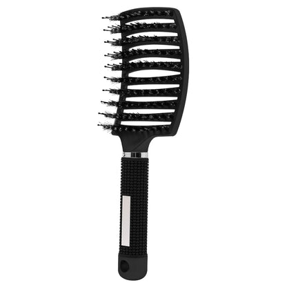 Haarborstel met Zwijnenhaar en Nylon Pinnen voor Ontklitten en Styling van Alle Haartypes