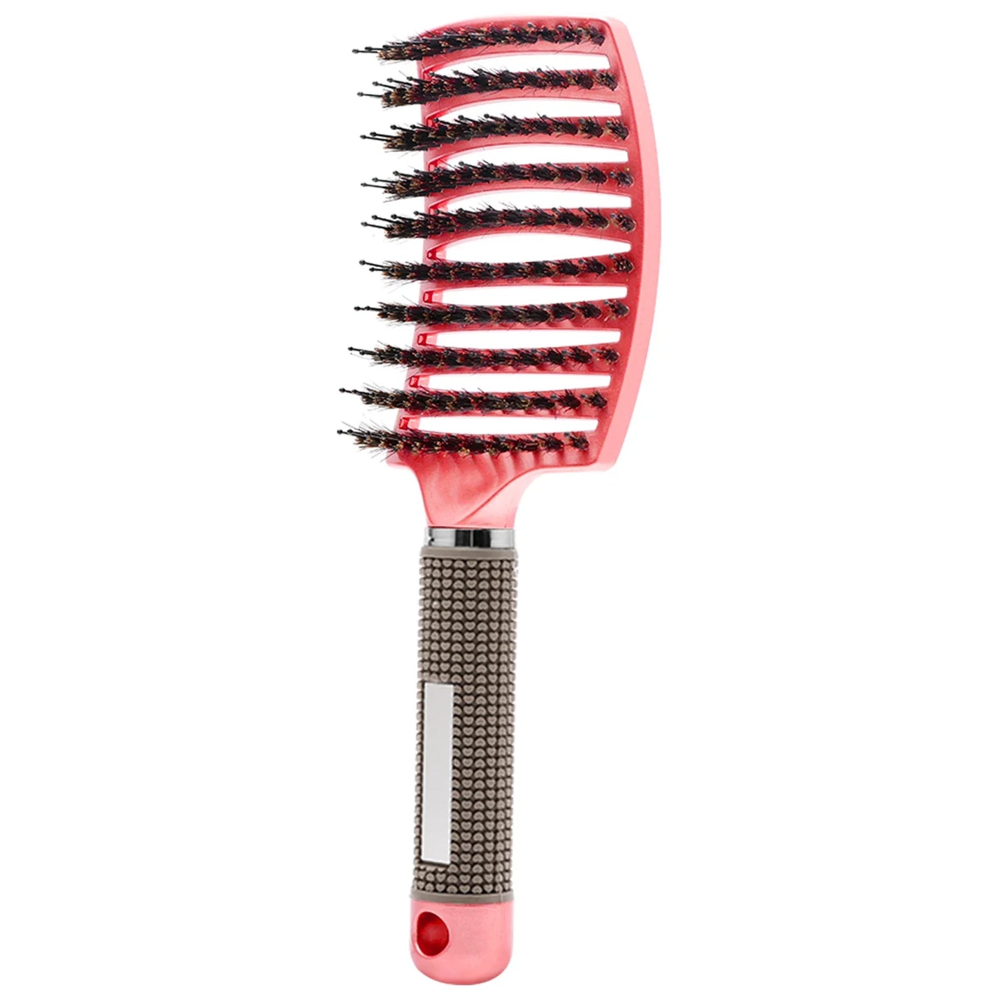 Haarborstel met Zwijnenhaar en Nylon Pinnen voor Ontklitten en Styling van Alle Haartypes