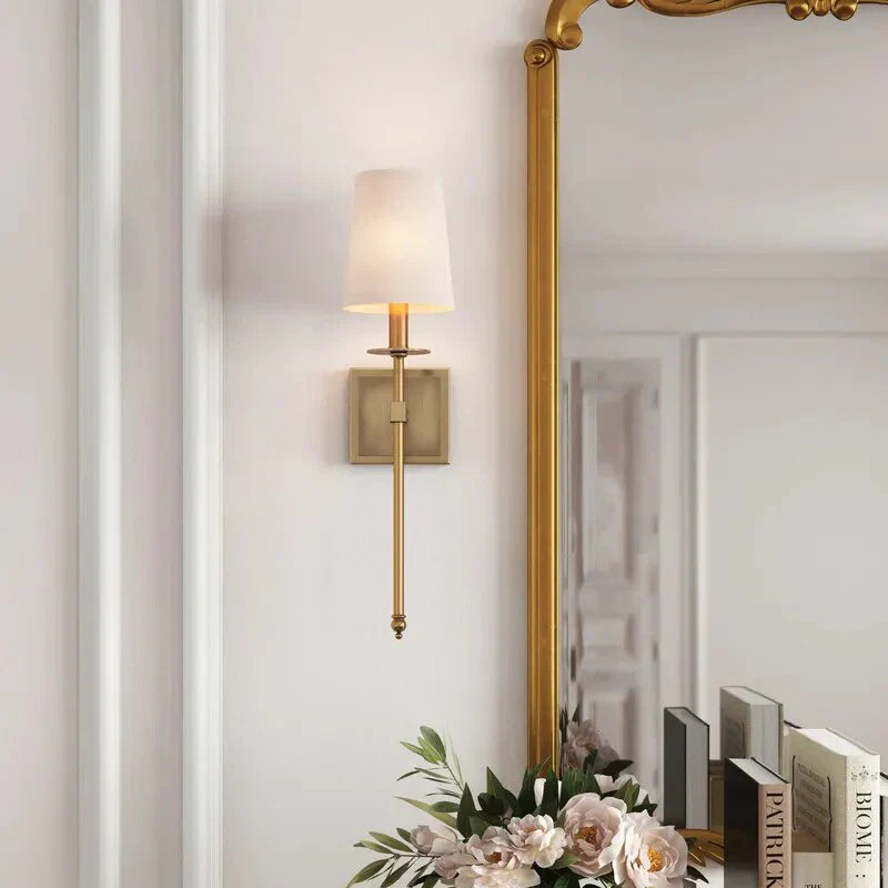 LED Wandlamp van Aluminium en IJzer in Zwart en Goud met Meerdere Formaten