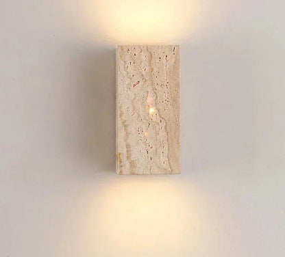 LED Wandlamp van Steen in Geel met Verschillende Lichtkleuren