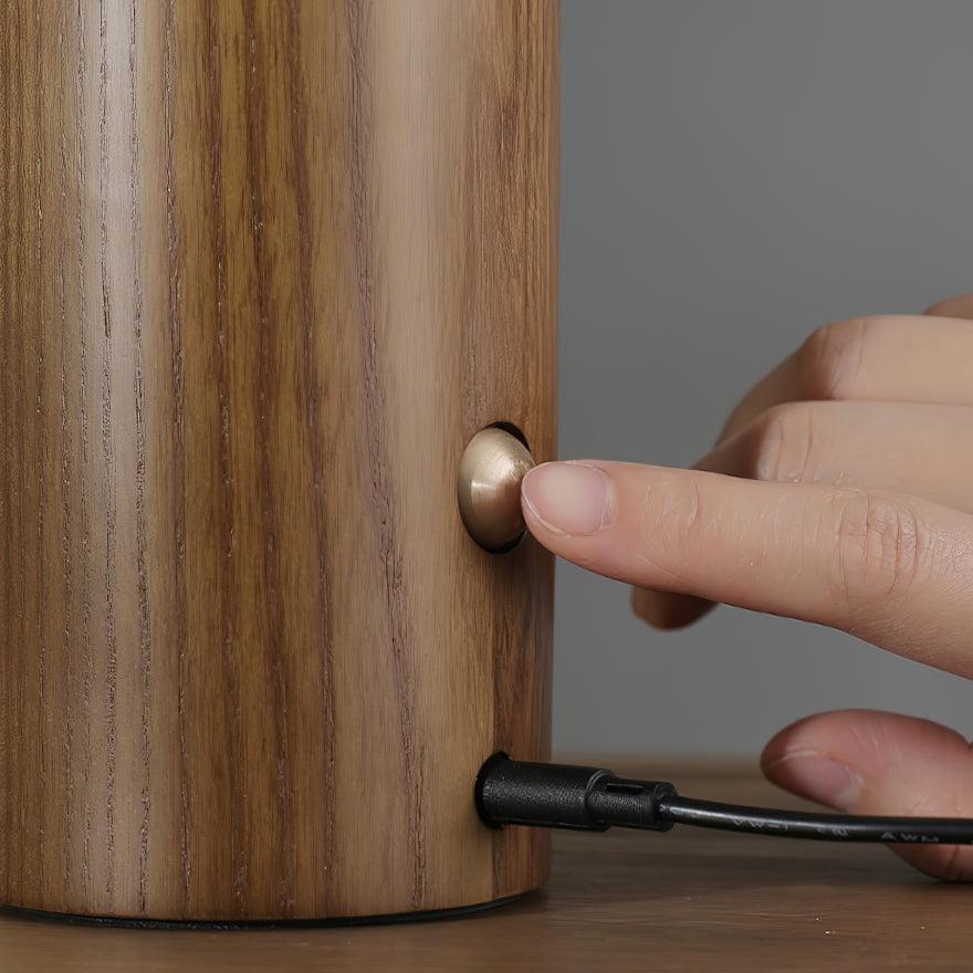 Tafellamp met Gebogen Design van Porselein, Hout en Metaal voor Woonkamer en Slaapkamer