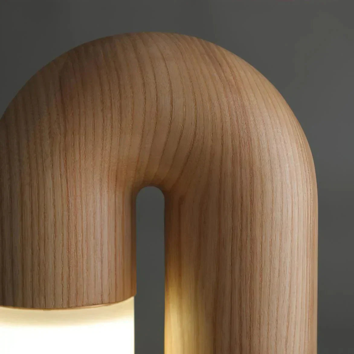Tafellamp met Gebogen Design van Porselein, Hout en Metaal voor Woonkamer en Slaapkamer