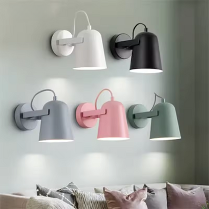 Minimalistische Wandlamp voor Slaapkamer en Woonkamer met IJzeren Behuizing