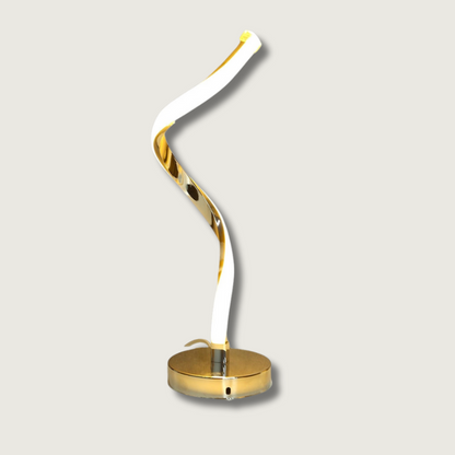 LED Bureaulamp met Spiraalvormig Design en Instelbare Lichtkleuren voor Slaapkamer en Werkruimte
