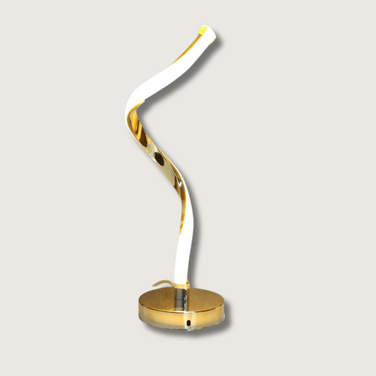 LED Bureaulamp met Spiraalvormig Design en Instelbare Lichtkleuren voor Slaapkamer en Werkruimte