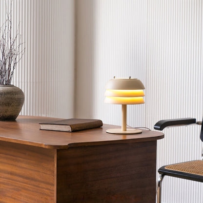 Metalen Bureaulamp met Gelaagd Ontwerp en E27 Fitting