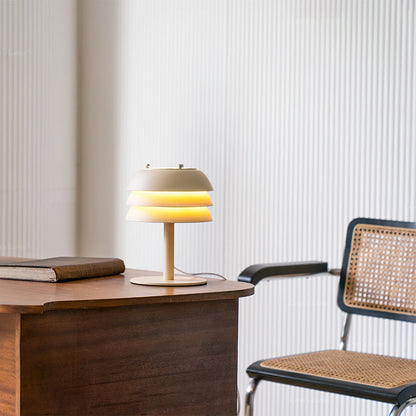 Metalen Bureaulamp met Gelaagd Ontwerp en E27 Fitting