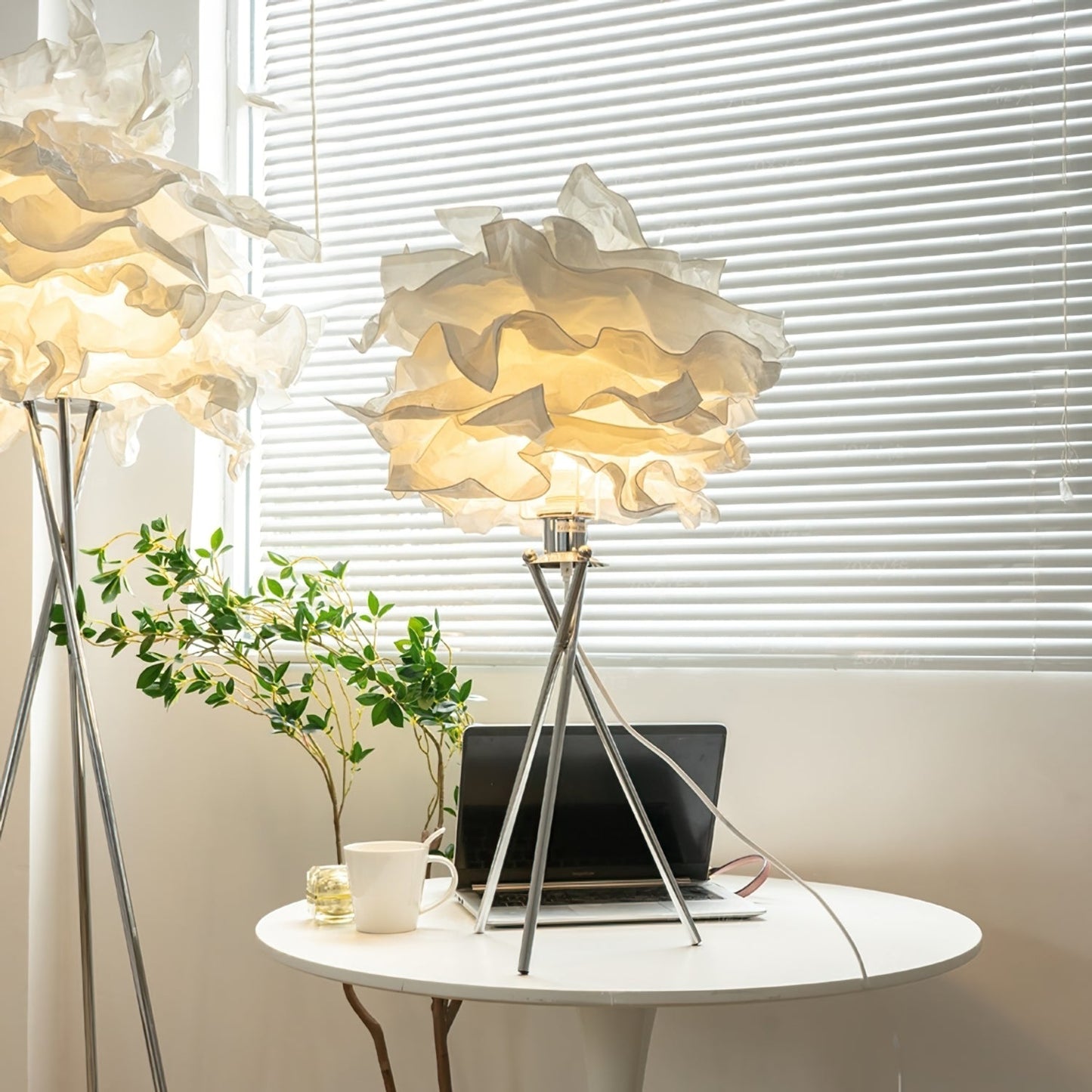 Tafellamp met Wolk-Inspiratie en Zacht LED Licht voor Interieur