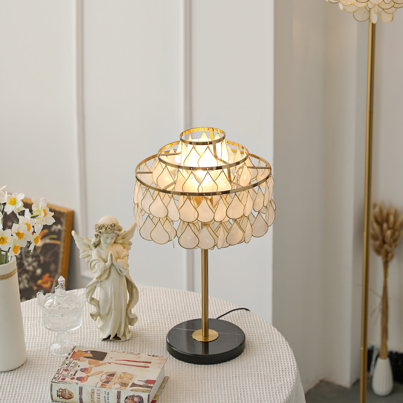 Bureaulamp met Schelpvormig Ontwerp en E27 Fitting