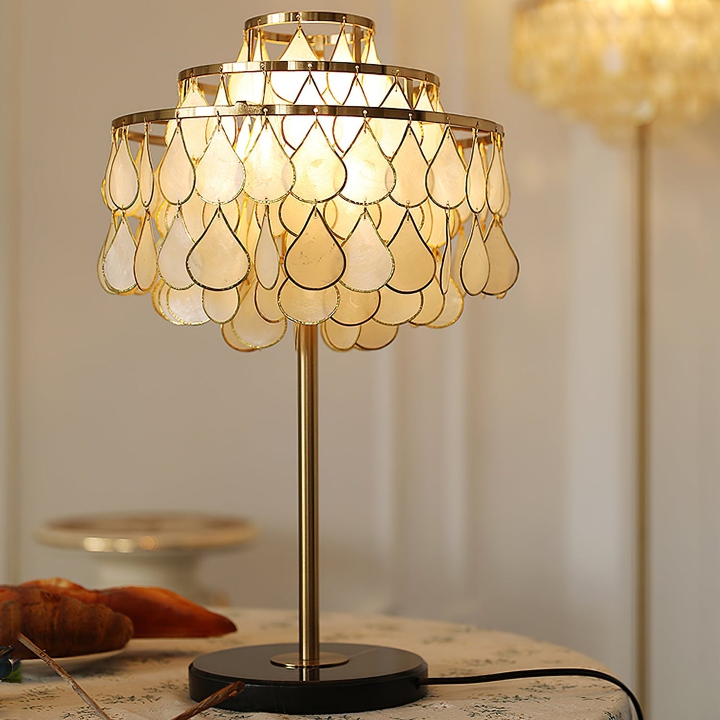 Bureaulamp met Schelpvormig Ontwerp en E27 Fitting