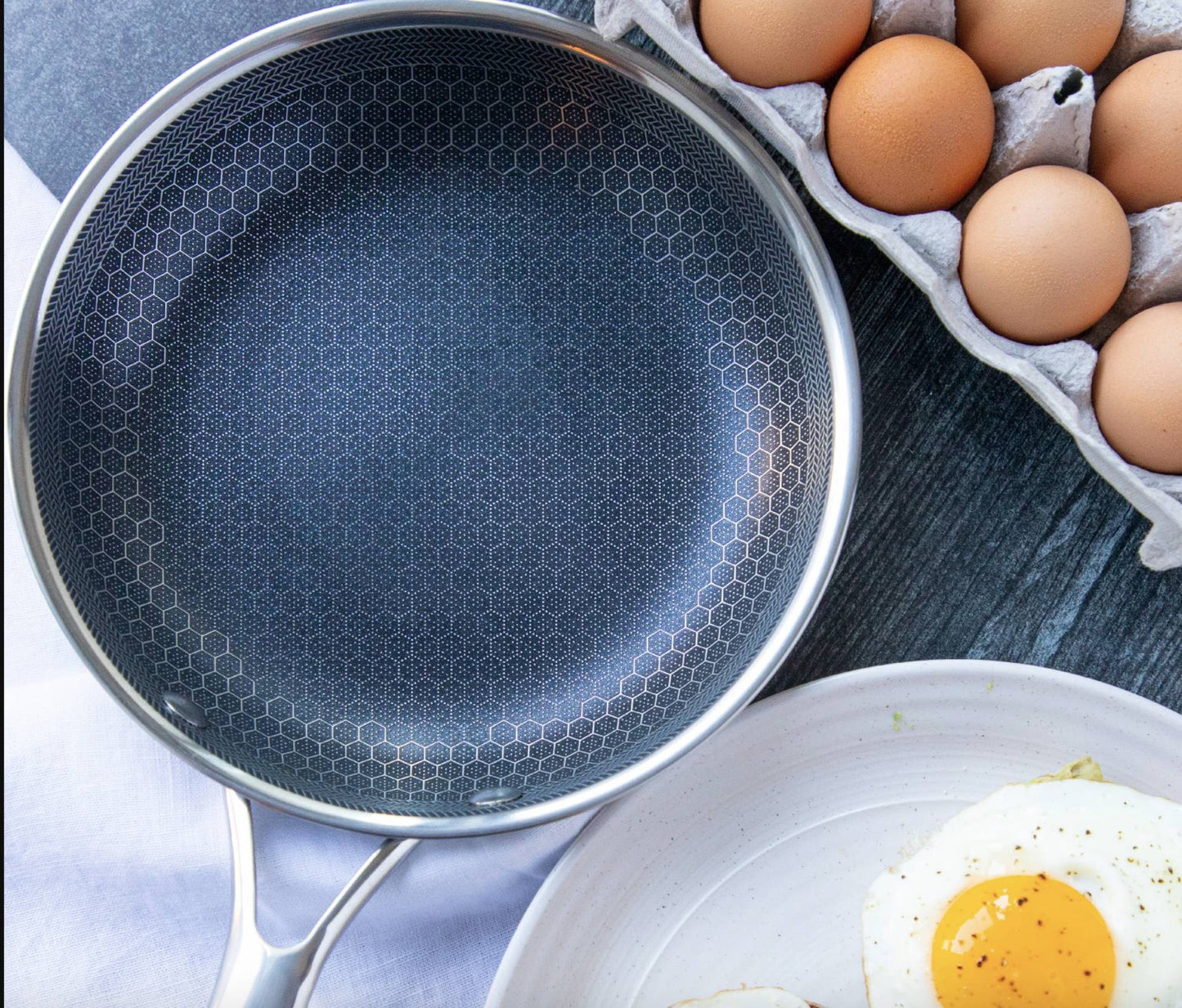 Roestvrijstalen Braadpan met Anti-aanbaklaag voor Alle Warmtebronnen en Ovengebruik
