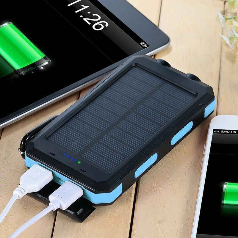 Zonne-energie Powerbank met 500000mAh Capaciteit en Dubbele USB-poorten