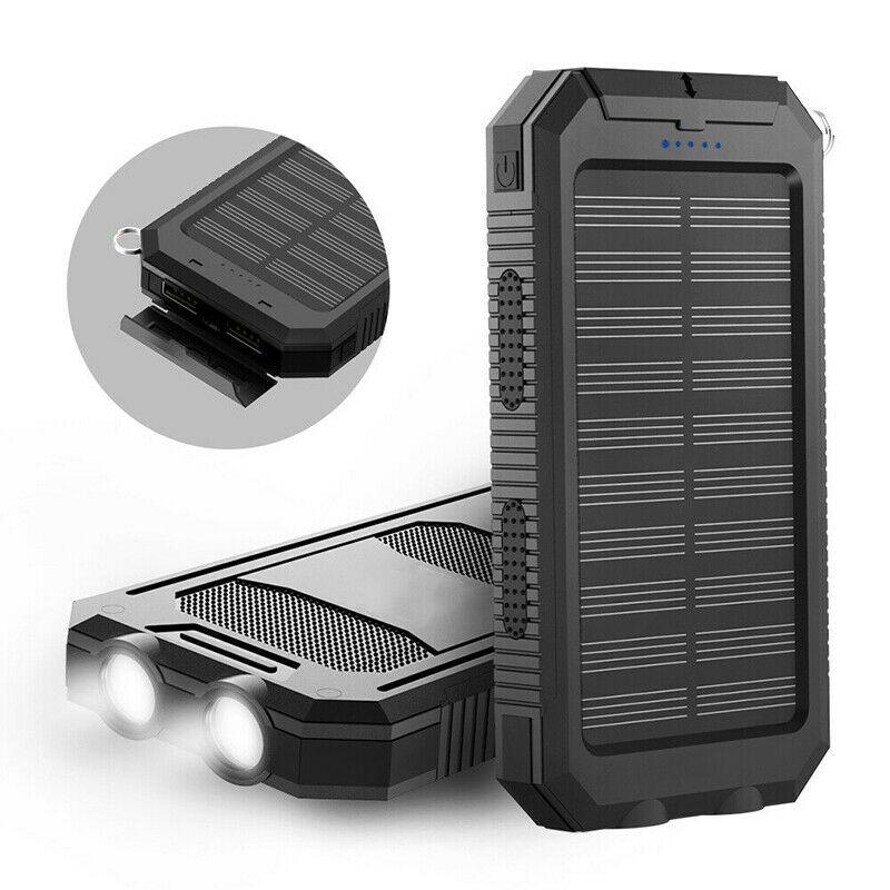 Zonne-energie Powerbank met 500000mAh Capaciteit en Dubbele USB-poorten