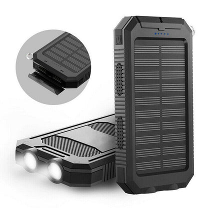 Zonne-energie Powerbank met 500000mAh Capaciteit en Dubbele USB-poorten
