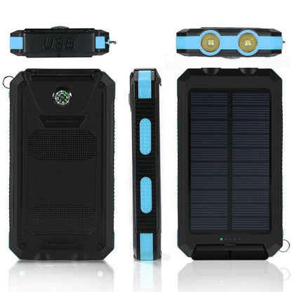 Zonne-energie Powerbank met 500000mAh Capaciteit en Dubbele USB-poorten