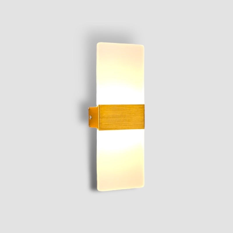 LED Wandlamp met Strak Design en Instelbare Lichtkleuren voor Slaapkamer en Woonruimte
