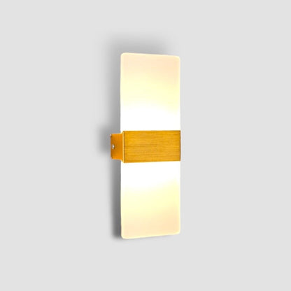LED Wandlamp met Strak Design en Instelbare Lichtkleuren voor Slaapkamer en Woonruimte